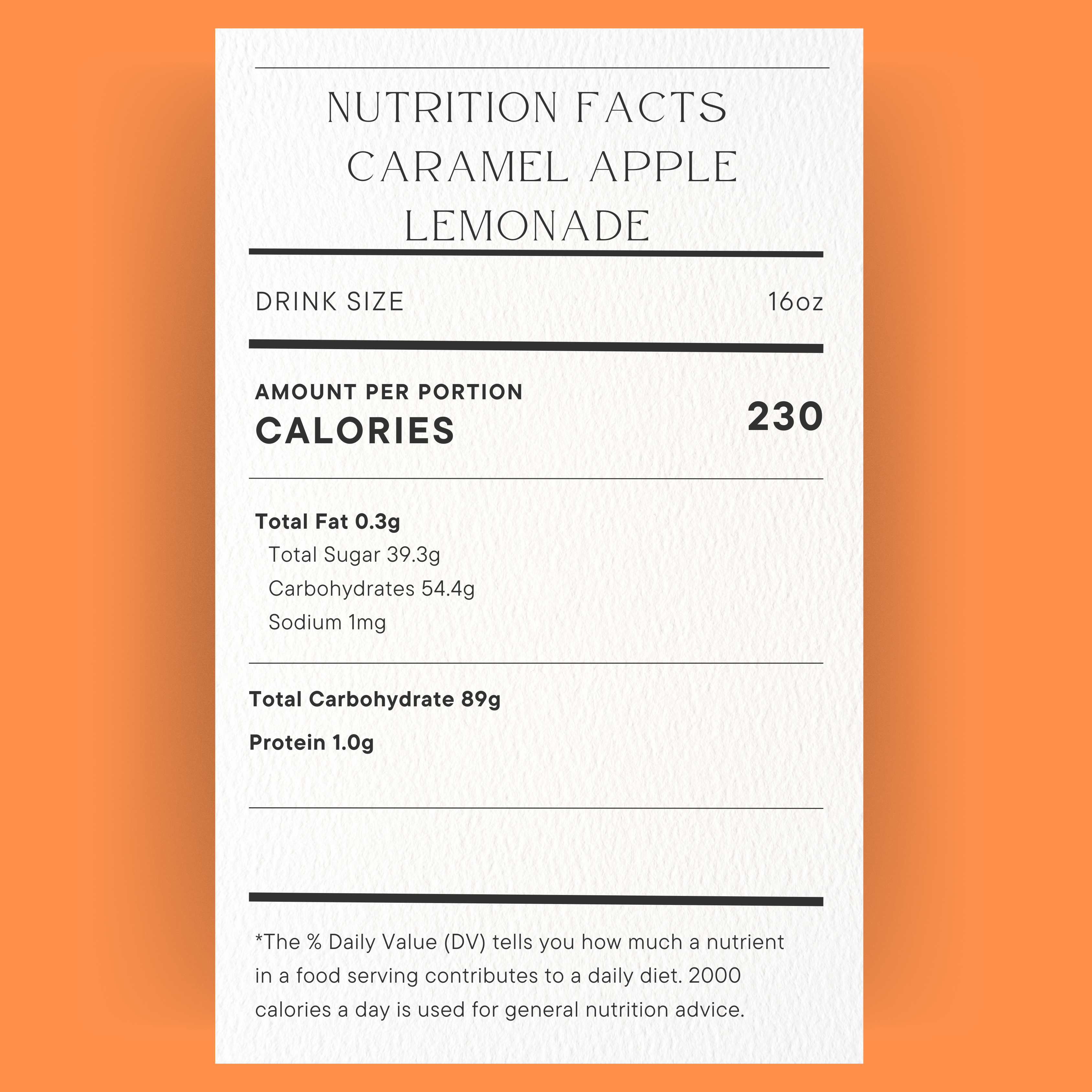 Caramel Apple Lemonade