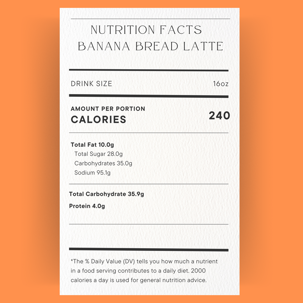Banana Bread Iced Latte