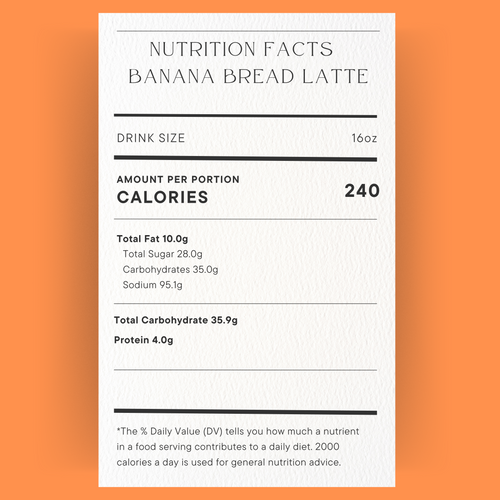 Banana Bread Iced Latte
